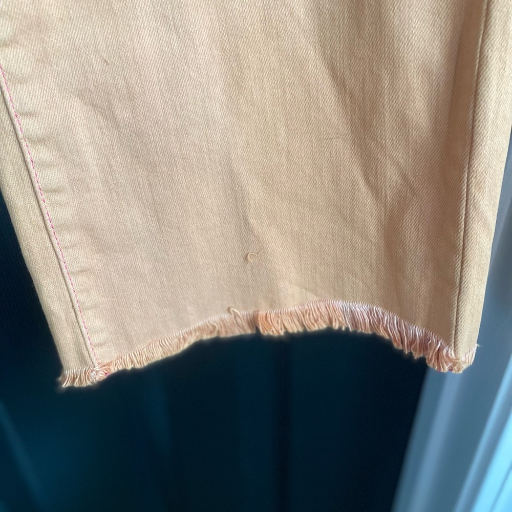 Judy Blue Dyed Garment Brown Wide Leg Distressed Hem Jeans-Size 30 - Picture 4 of 12